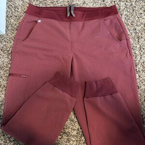 Figs Dark Cherry Medium Petite Joggers
